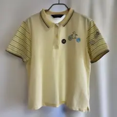 イエローストライプポロシャツ Munsingwear グランドスラム 【Ｌ】