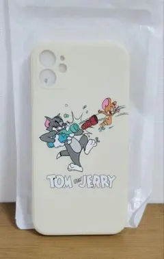 ☆セール品☆ トムとジェリー iPhone用ケース クリーム色