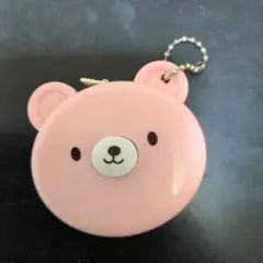 クマの顔デザイン メジャー キーチェーン付き 2m