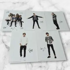 ONE DIRECTION サイン入りポストカード5枚セット