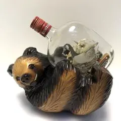 熊　木彫り　ボトルホルダー