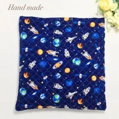 宇宙 星 防災頭巾カバー 座布団タイプ　リバーシブル 子供 小学校 No.2