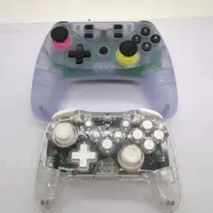 ワイヤレスコントローラー プロコン 透明/パープル d67