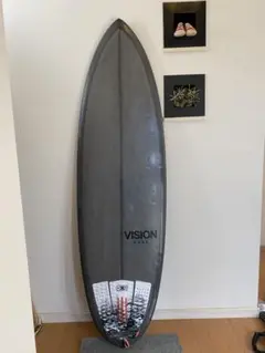 引取限定 VISIONサーフボード ダウンザライン 5'8 kiriflex 桐