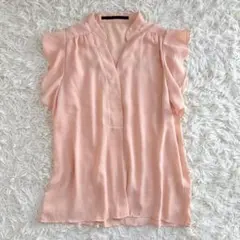 【美品♡】アーバンリサーチ フレンチスリーブブラウス スキッパー ラッフル