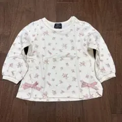 petit main 【オーガビッツ】花柄プリント長袖Tシャツ（90cm）