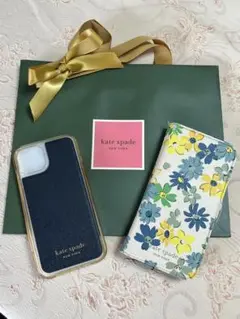 紙袋付⭐︎iPhone13 kate spade ケイトスペード花柄手帳型ケース