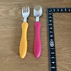 EDISON ベビー用フォークとスプーンセット 1歳、2歳