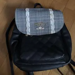 チェック柄リュック