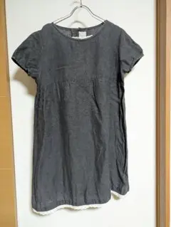 ハンドメイド　リネンワンピース