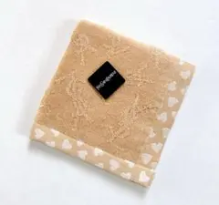 【新品 未使用】 イヴ・サンローラン タオルハンカチ YSLロゴ ハートフチ