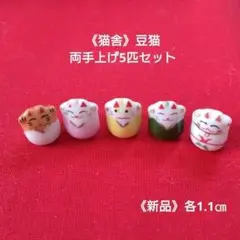 限定値引中✨猫舎　ミニミニ豆猫　健康運他5匹Aセット・在庫5セット限り