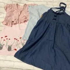 夏物4点　KP、ユニクロ、ジャンスカ　120.130