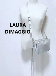 Laura DiMaggio メタリックシルバー ショルダーバッグ
