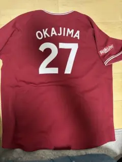 東北楽天ゴールデンイーグルス 岡島豪郎 ユニフォーム ビジター L