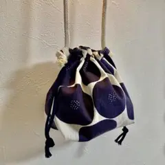 SALE ハンドメイド　あんぱん　巾着ショルダーバッグ