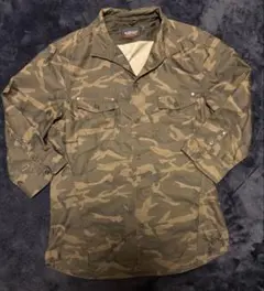 美品　ニコルクラブフォーメン　迷彩シャツ NICOLE CLUB FOR MEN