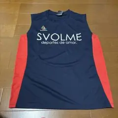 svolme ノースリーブシャツ　160cm ネイビー/レッド