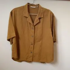 ユニクロ リネンブレンドシャツ