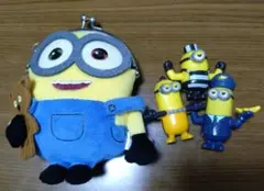ミニオン ポーチ フィギュアセット ボブ ケビン