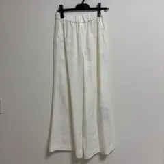 未使用タグ付き◆plage リネンリラックスパンツ　36 シロ