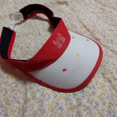 in! キャップ ホワイト/レッド