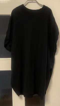 CITYSHOP ASYMMETRY Tシャツ　黒のクルーネック半袖Tシャツ