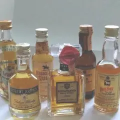 ウイスキー特級 古酒 ミニボトル6本セット