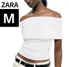 ZARA オフショルダーTシャツ M