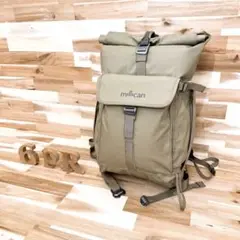 美品【ミリカン】リュック スミス ザ ロール パック 25L ベージュ×カーキ