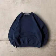 USA古着FRUIT OF THE LOOMスウェット長袖無地ソリッドネイビーL