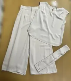 マイストラーダノースリーブトップス パンツ セットアップ ベージュ 36サイズ