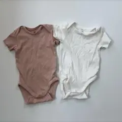 H&M◎半袖ロンパース2枚セット 68cm