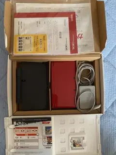 ニンテンドー3DS メタリックレッド 充電器 セット