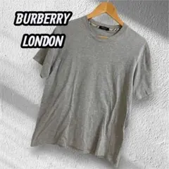 「BURBERRY LONDON」クルーネックTシャツ バーバリーチェック 灰