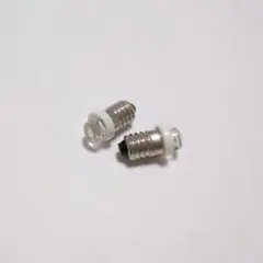 2個 E10 低電圧 0.5W DC 1.5V-3V LED豆電球 高輝度