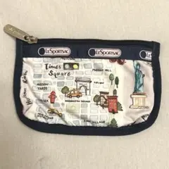 【未使用】LeSportsac ニューヨーク地図柄ミニポーチ