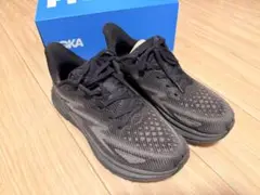 HOKA ONE ONE Clifton 9 ワイド 27.5cm ブラック