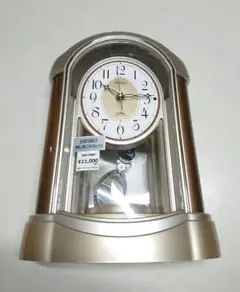 SEIKO 電波時計 タグ付き セイコー 電波クロック 振り子時計 アーチ型