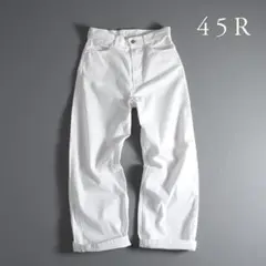 404t*美品 45R 908 ホワイトデニム パンツ
