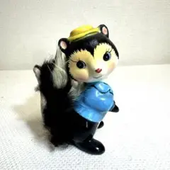 昭和レトロ　スカンク　人形　陶器　フィギュリン