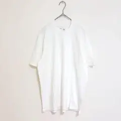 ナノユニバース　Tシャツ　S ホワイト　無地　NVY コットン　100％ 無地