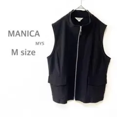 MANICA MYS ベストブラック　黒　シンプル　1点もの　カジュアル　M