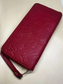 【ルイヴィトン】 ジッピー ウォレット ラウンド 長財布 赤