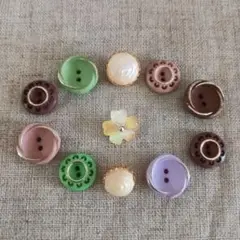 【BB25】ヴィンテージ　プラスチックボタン