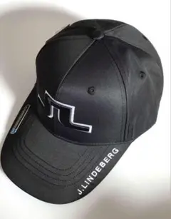 新品　J.LINDBERG ゴルフマグネットマーカー付キャップ　ブラック