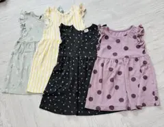 美品！H&M コットン100%マルチワンピース4点セット！92cm