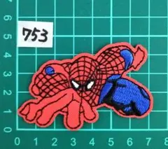 スパイダーマン刺繍アイロンワッペン 753