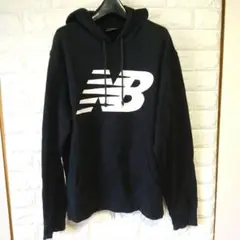 New Balance ブラック パーカー フード付き ニューバランス 黒