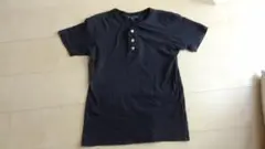 綿１００　Ｖネック　グラソス　Tシャツ 160 半袖 トップス　黒　男の子